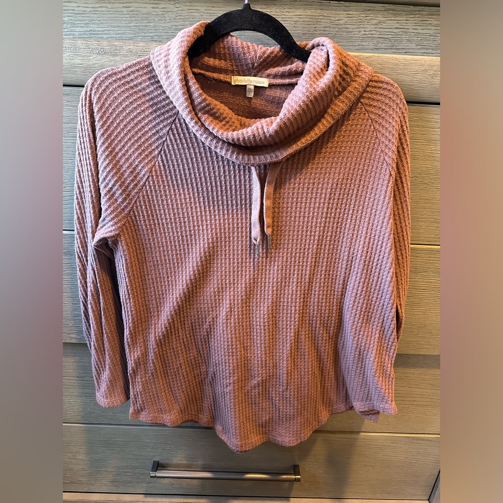 Charlotte Russe Cowl Neck Top Size Medium